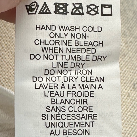 Lauren Ralph Lauren Short Sleeve V-Neck Front & Back Tunic Coverup - White - Lrg - Picture 7 of 10